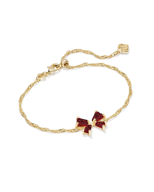 Kendra Scott: Bright Red Drusy Blair Bow Bracelet