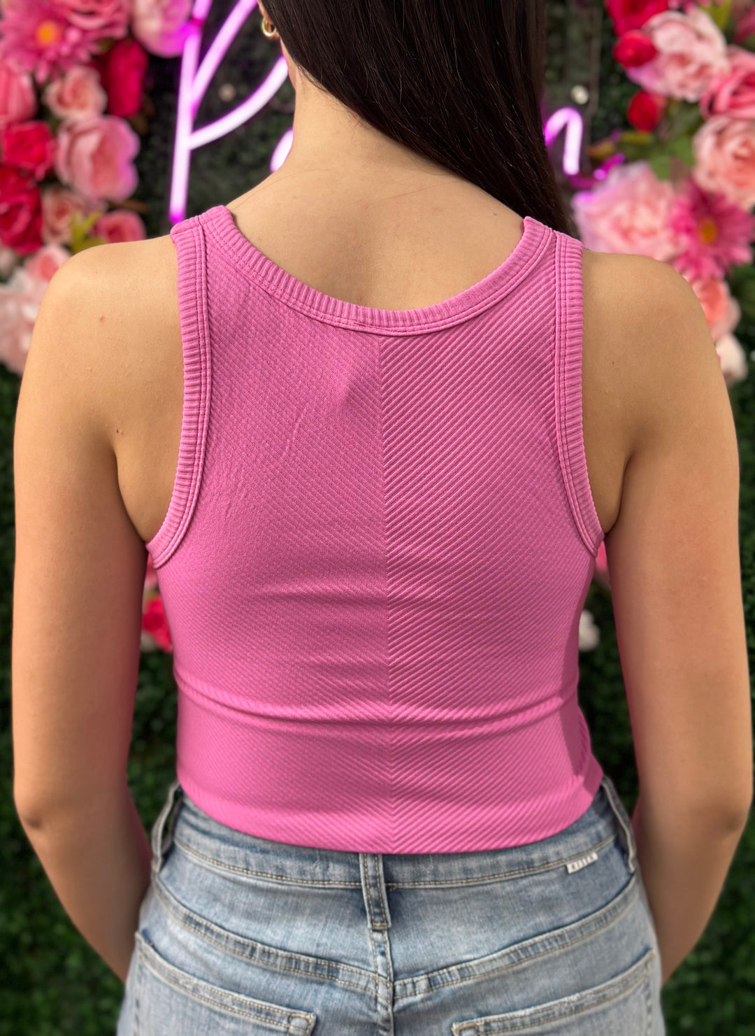 CROCUS HIGH NECK CHEVRON TANK