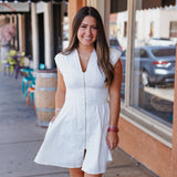 OFFICE DAY DRESS / WHITE