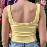 PALE LEMON SCOOP CHEVRON TANK