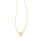 KENDRA SCOTT: FRAMED ARI HEART PENDANT GOLD