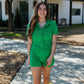 PALM SPRINGS TERRY ROMPER: KELLY GREEN