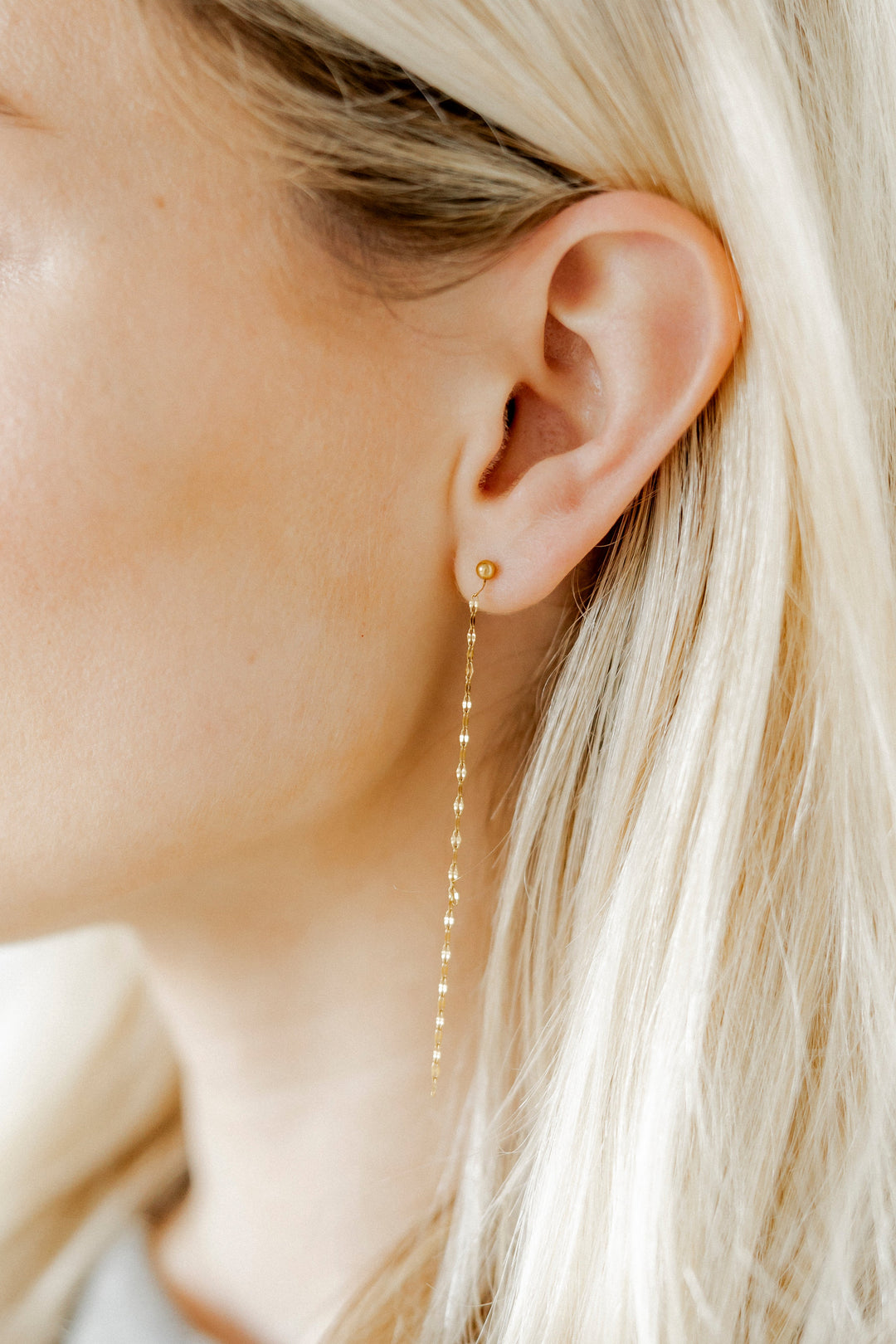 Screwback Stud Earrings - Devin Duster Gold