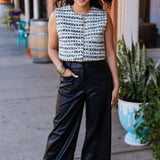 Luxe Leather Wide Leg Pant