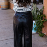 Luxe Leather Wide Leg Pant