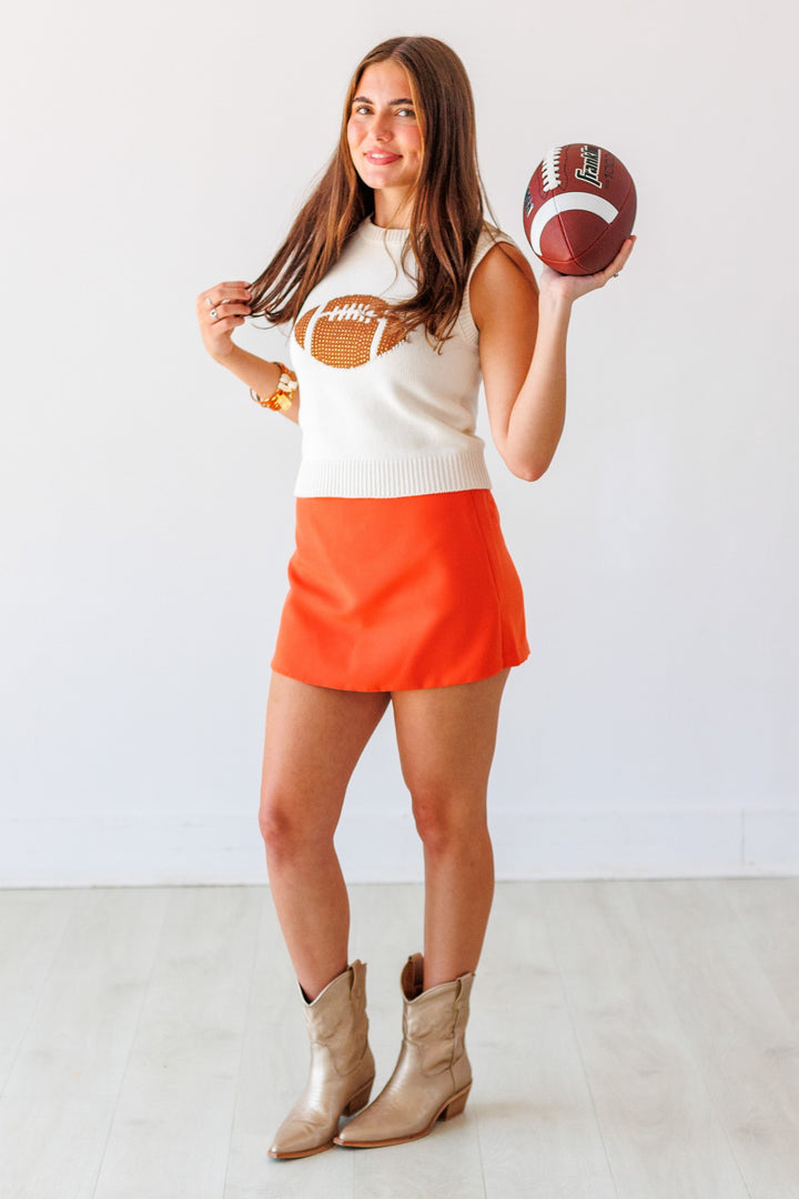 SPARKLE FOOTBALL SWEATER VEST