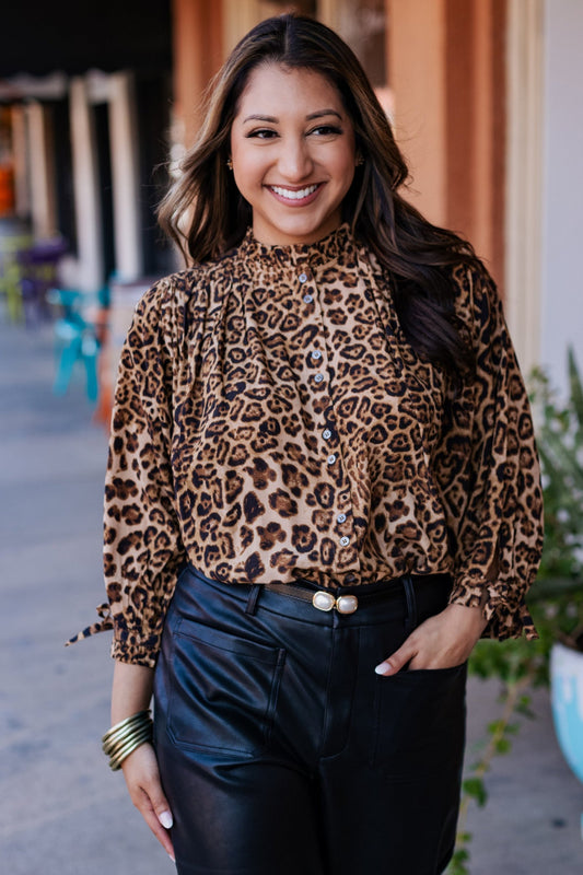 Noah Leopard Blouse