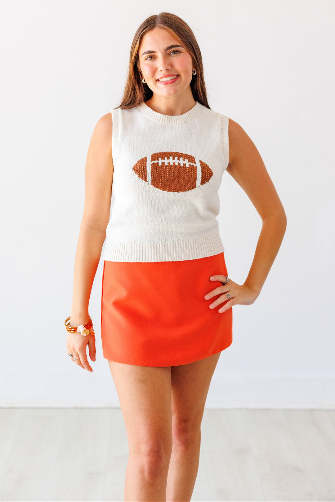SPARKLE FOOTBALL SWEATER VEST