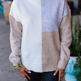 Coffee Date Colorblock Sweater