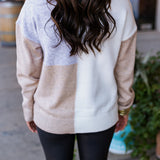 Coffee Date Colorblock Sweater