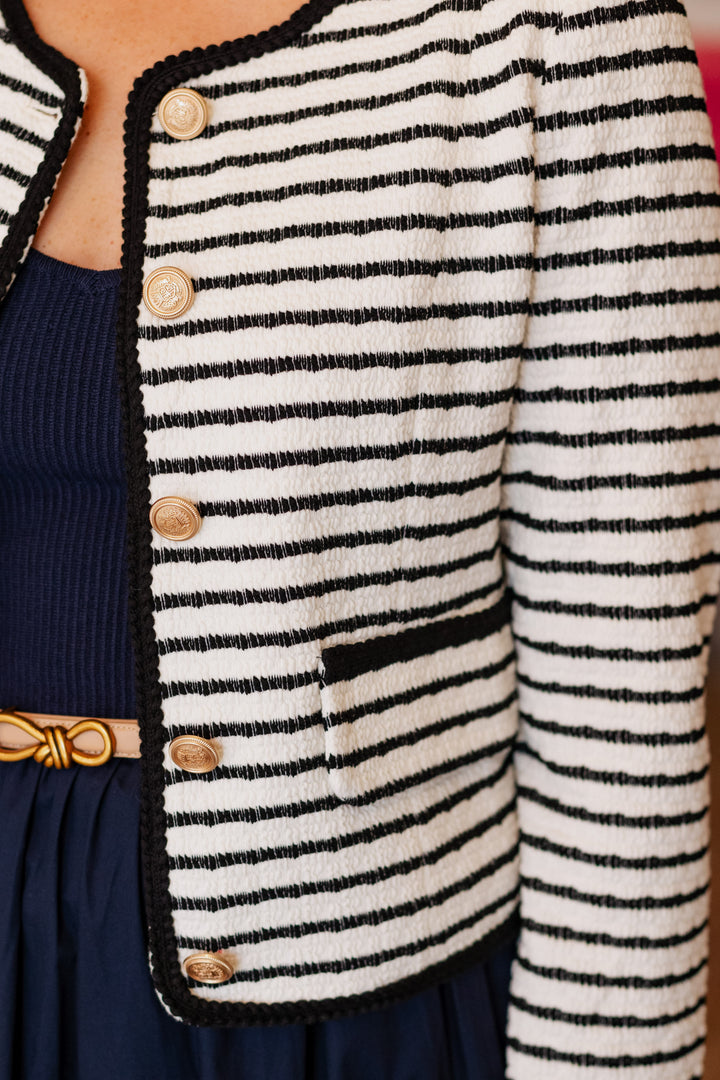 POWER PINSTRIPED JACKET