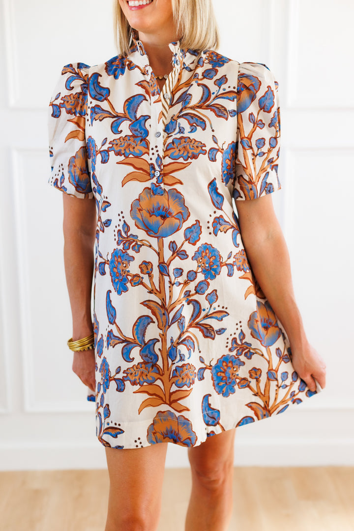 GOLDEN BLOOMS DRESS