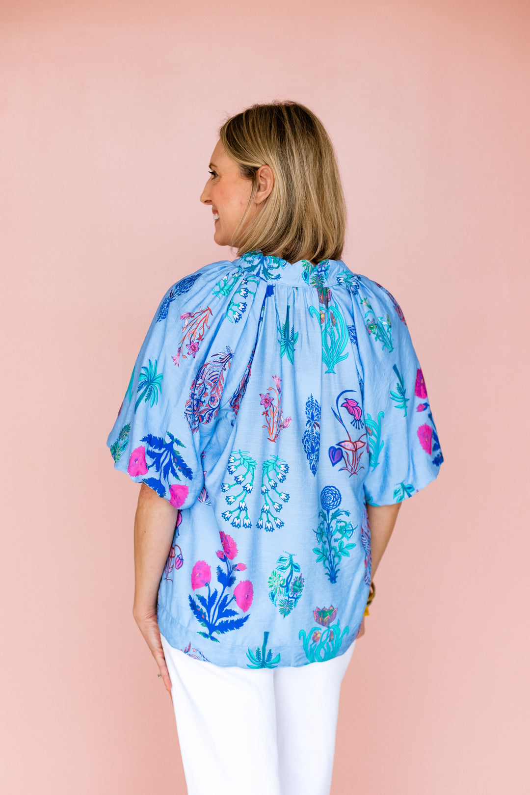 PERIWINKLE PRINT TOP