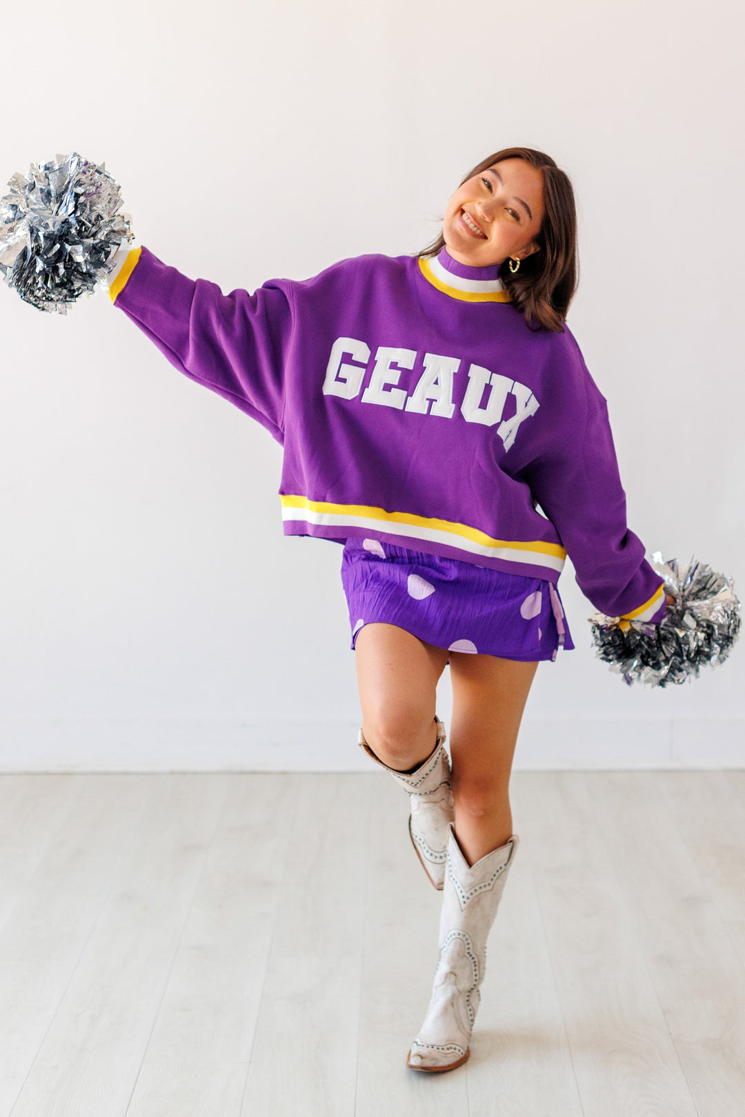 GEAUX MOCKNECK SWEATSHIRT