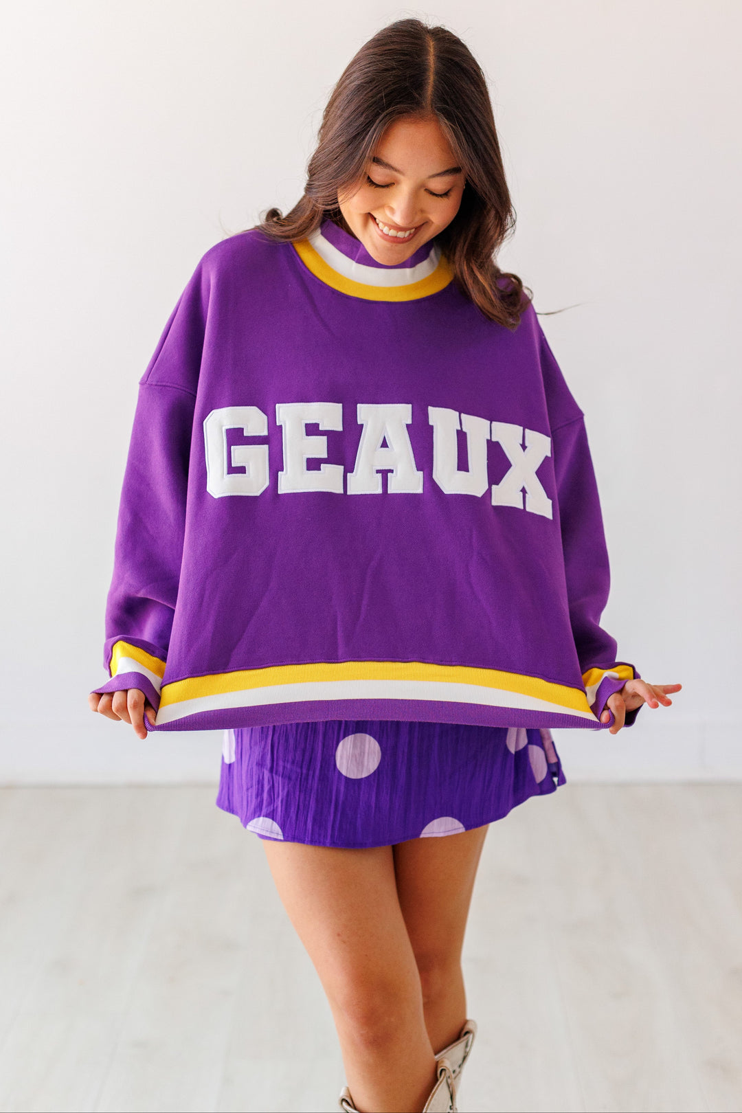 GEAUX MOCKNECK SWEATSHIRT