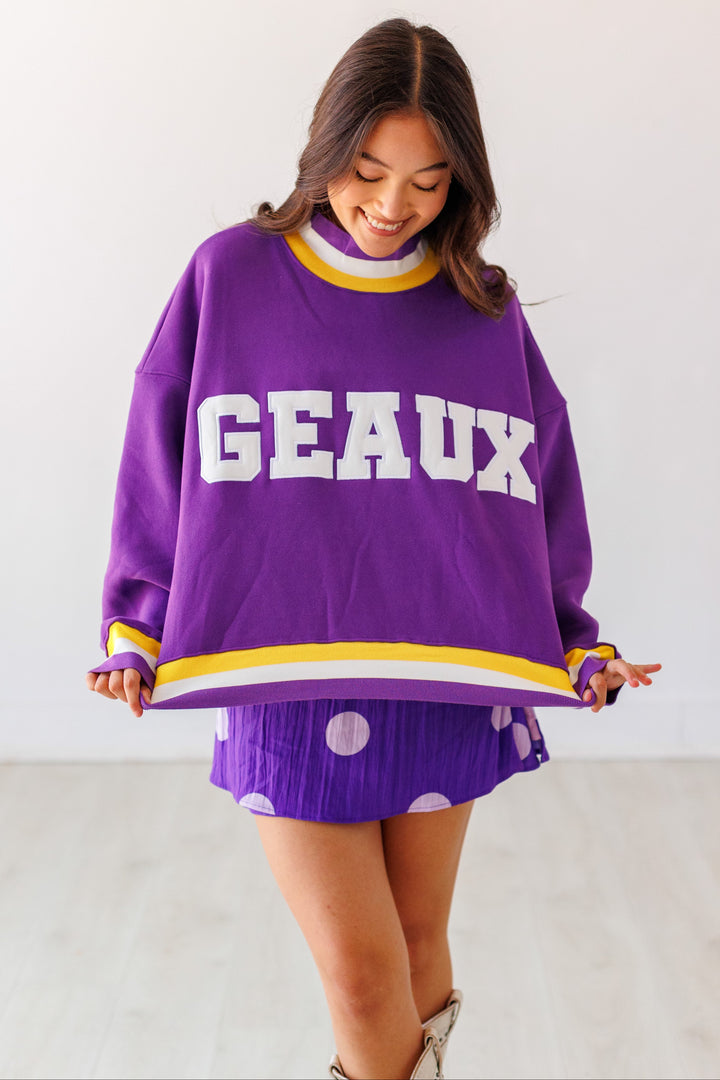 GEAUX MOCKNECK SWEATSHIRT