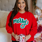 Merry Script Sweatshirt