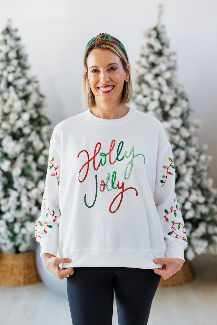 HOLLY JOLLY LIGHTS SWEATSHIRT