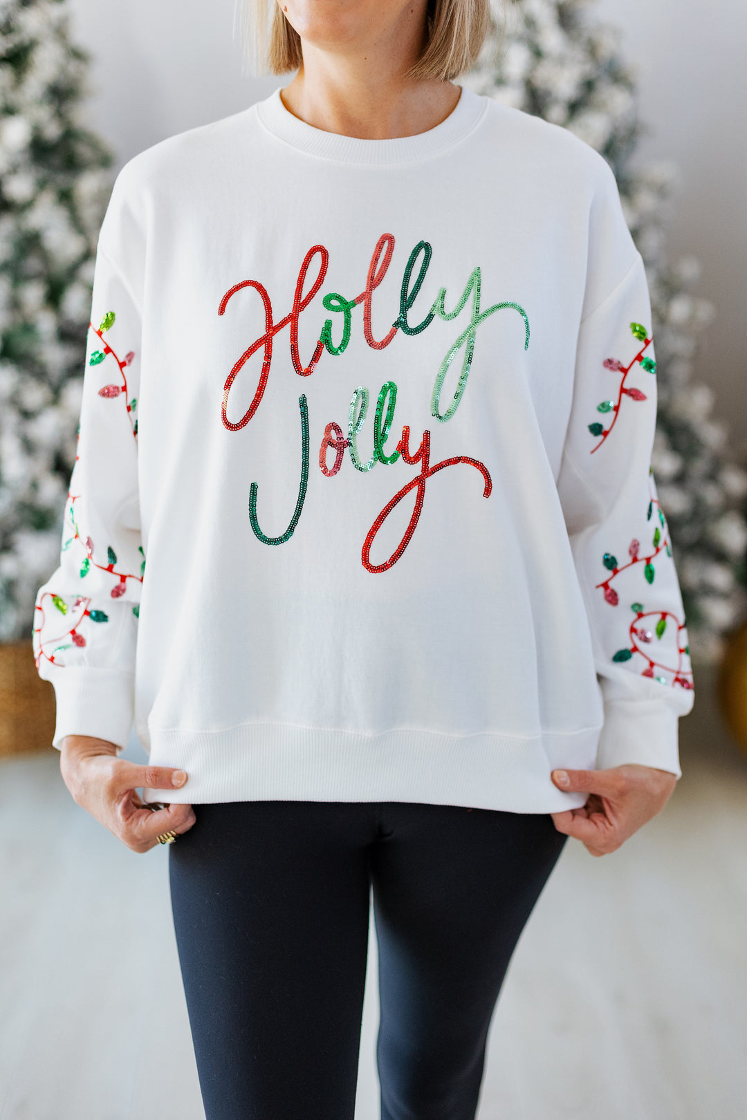 HOLLY JOLLY LIGHTS SWEATSHIRT