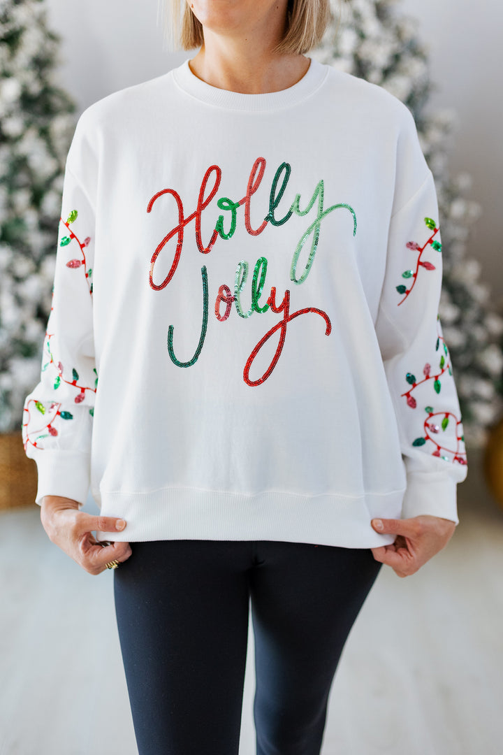 HOLLY JOLLY LIGHTS SWEATSHIRT