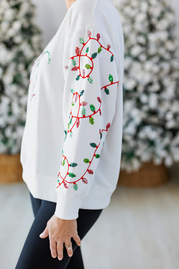 HOLLY JOLLY LIGHTS SWEATSHIRT