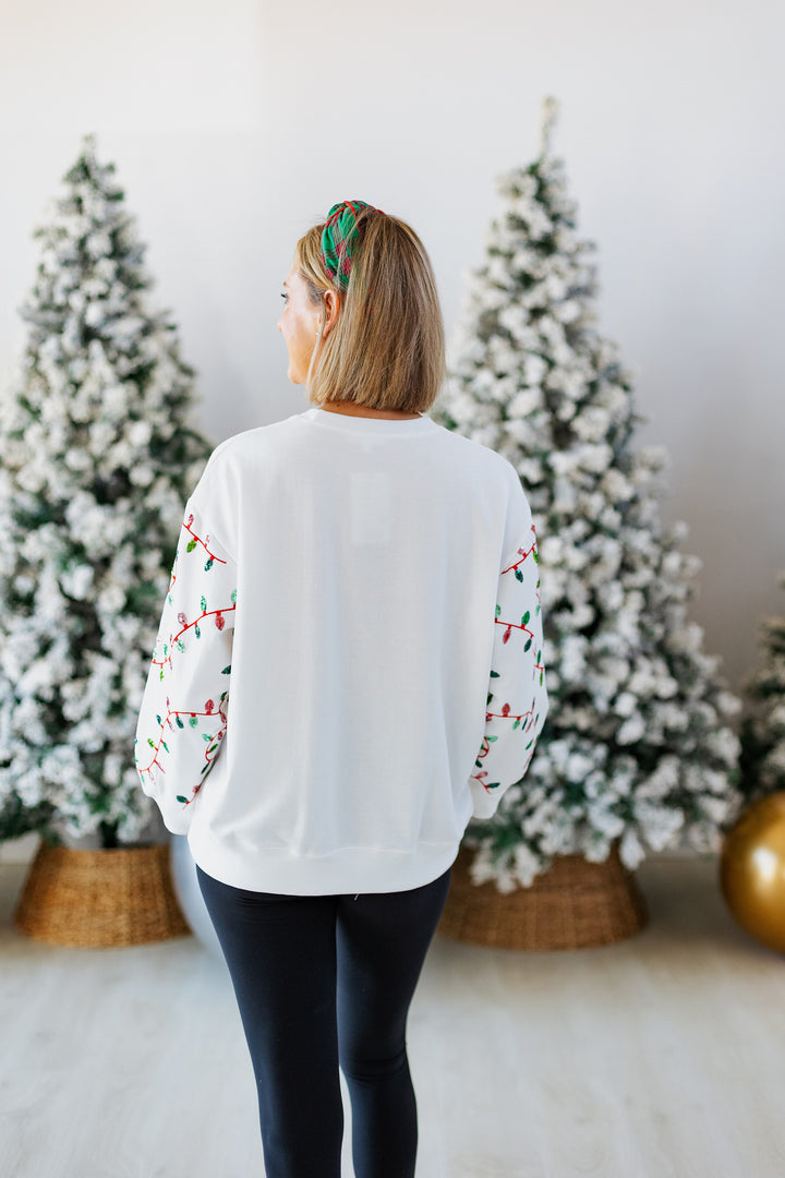 HOLLY JOLLY LIGHTS SWEATSHIRT