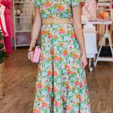 MARIGOLD FLORAL MAXI DRESS
