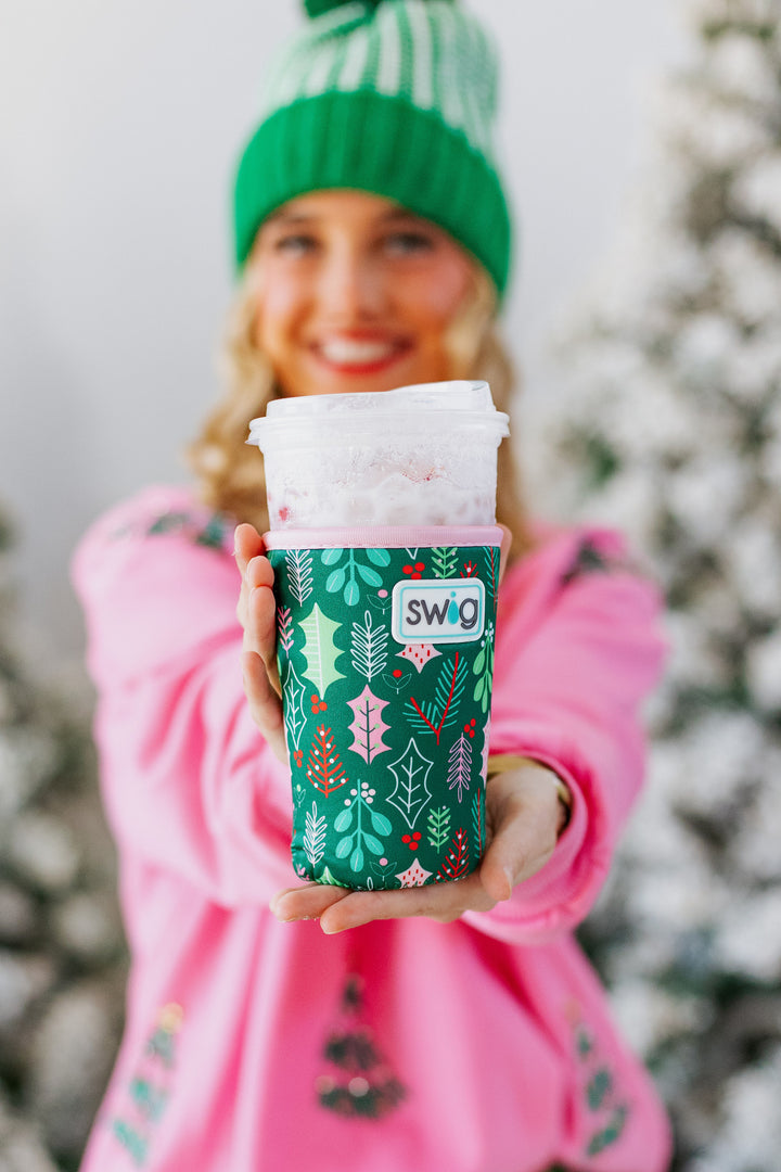 SWIG: MERRY MISTLETOE MEDIUM ICED CUP COOLIE