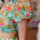 MARIGOLD FLORAL MAXI DRESS