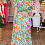 MARIGOLD FLORAL MAXI DRESS