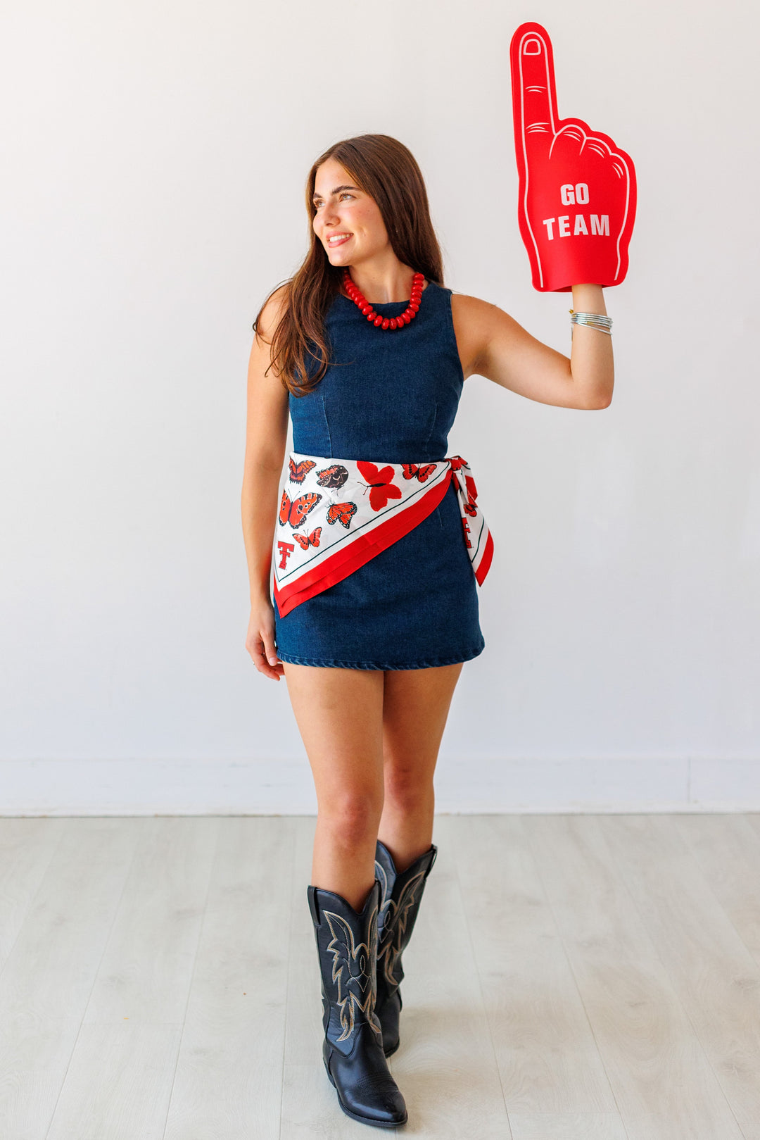 DARK DENIM SLEEVELESS DRESS ROMPER M