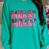 Merry Merry Sequin Sweatshirt