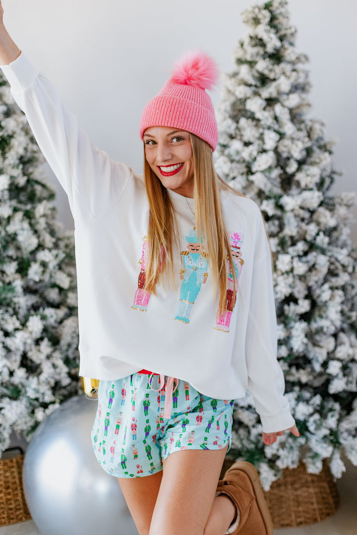 CANDY NUTCRACKER PAJAMA LOUNGE SHORT