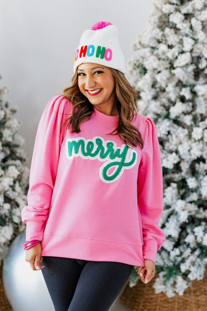 MERRY PINK SWEATSHIRT