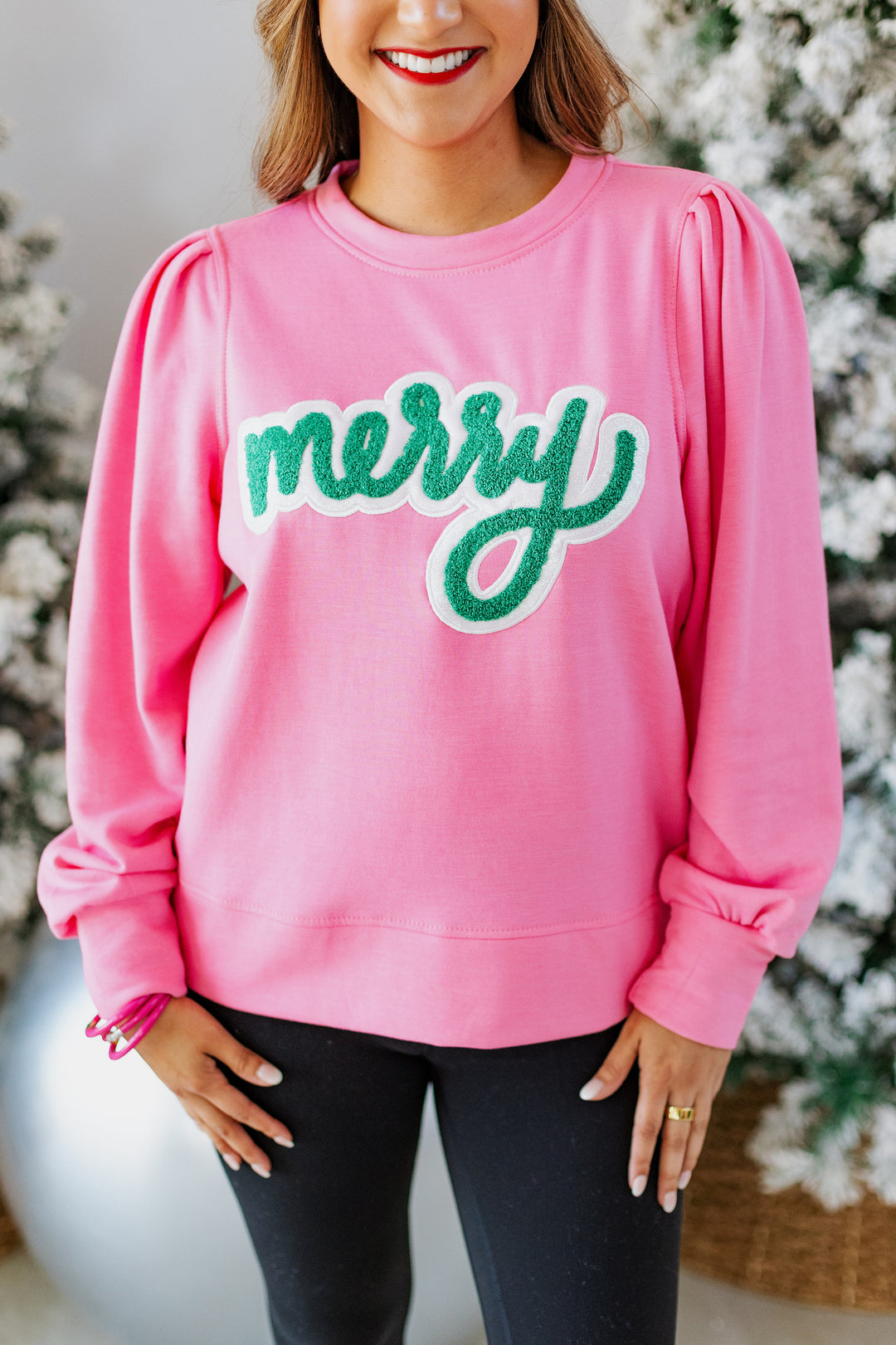 MERRY PINK SWEATSHIRT