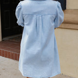 School Days Washed Denim Dress