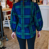 Feels Like Fall Plaid Top