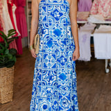 BALI BLUE MAXI DRESS