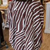 Haute Chocolate Zebra Print Top