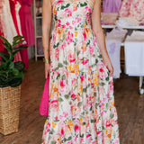 BLUSH FLORALS MAXI DRESS