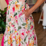 BLUSH FLORALS MAXI DRESS
