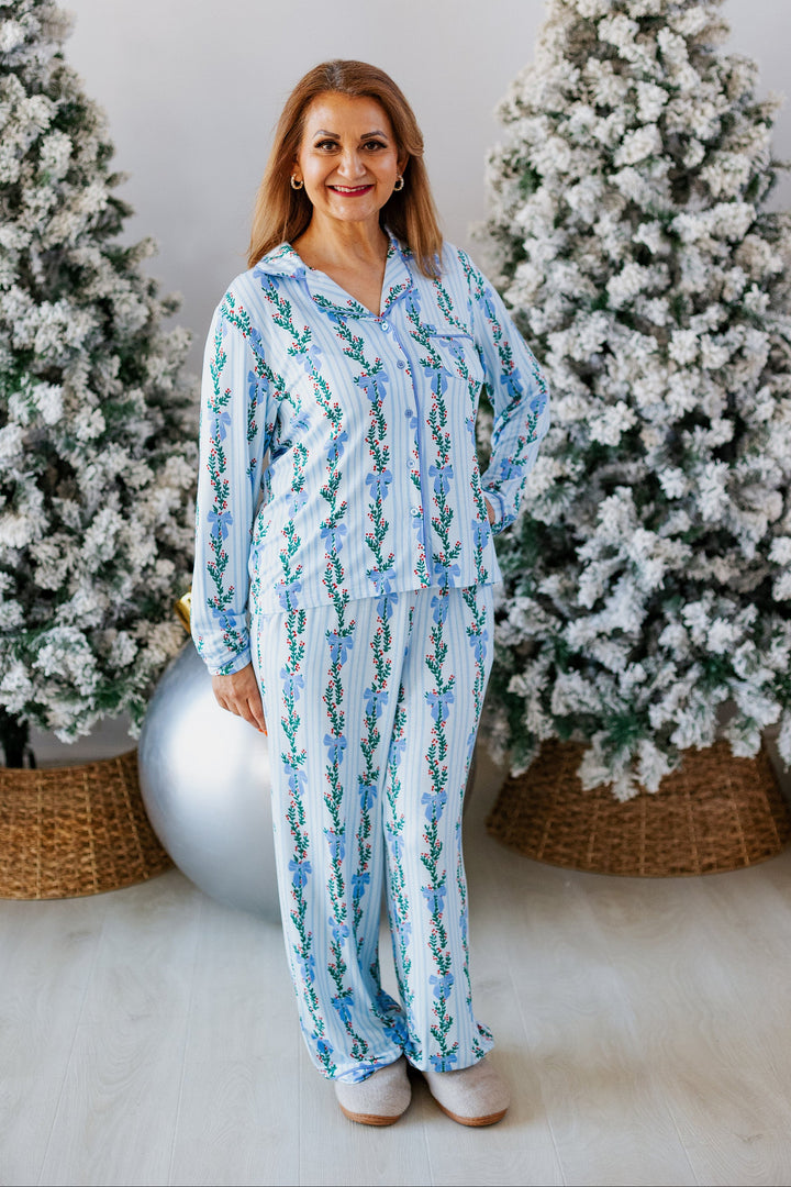 HELLO GARLAND BOW PAJAMA SET