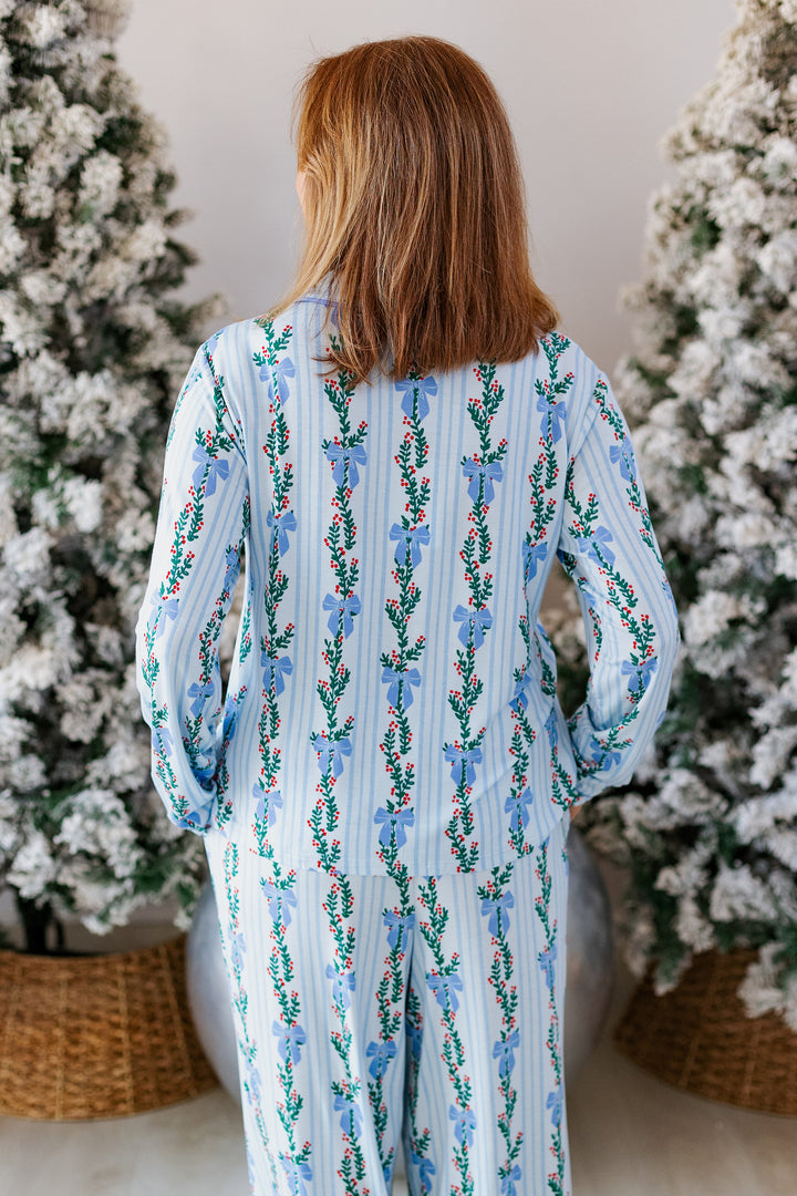 HELLO GARLAND BOW PAJAMA SET