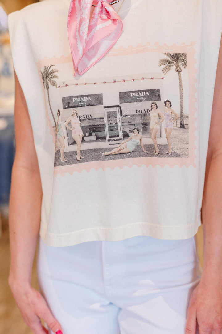 VACATION TO MARFA MUSCLE TEE