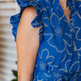 MARGARET RUFFLE SLEEVE DRESS