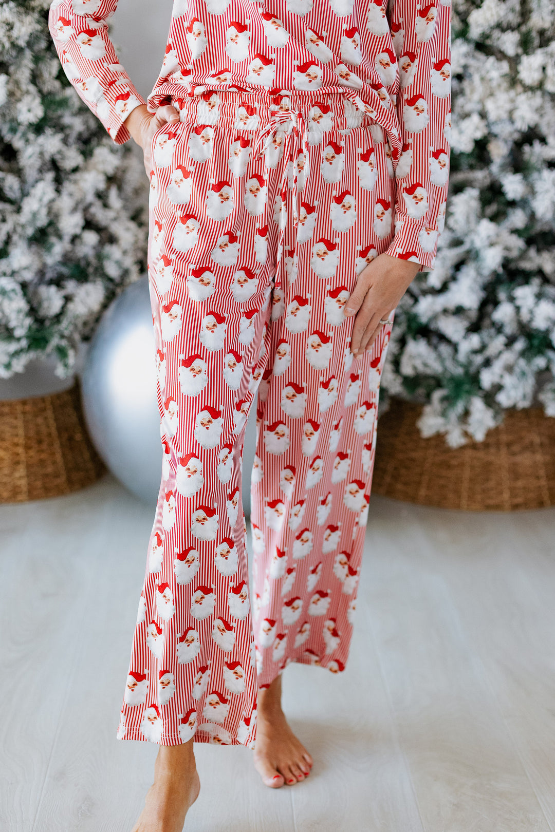 SANTA BABY RED PAJAMA SET