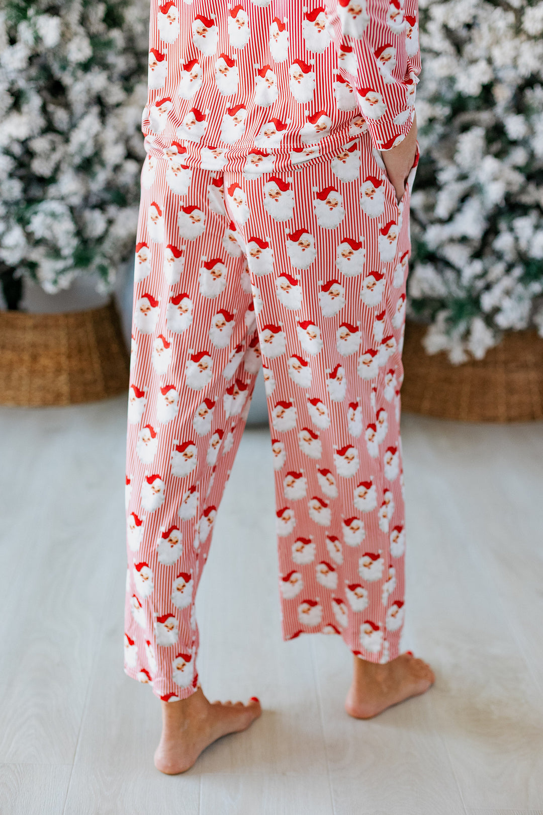 SANTA BABY RED PAJAMA SET