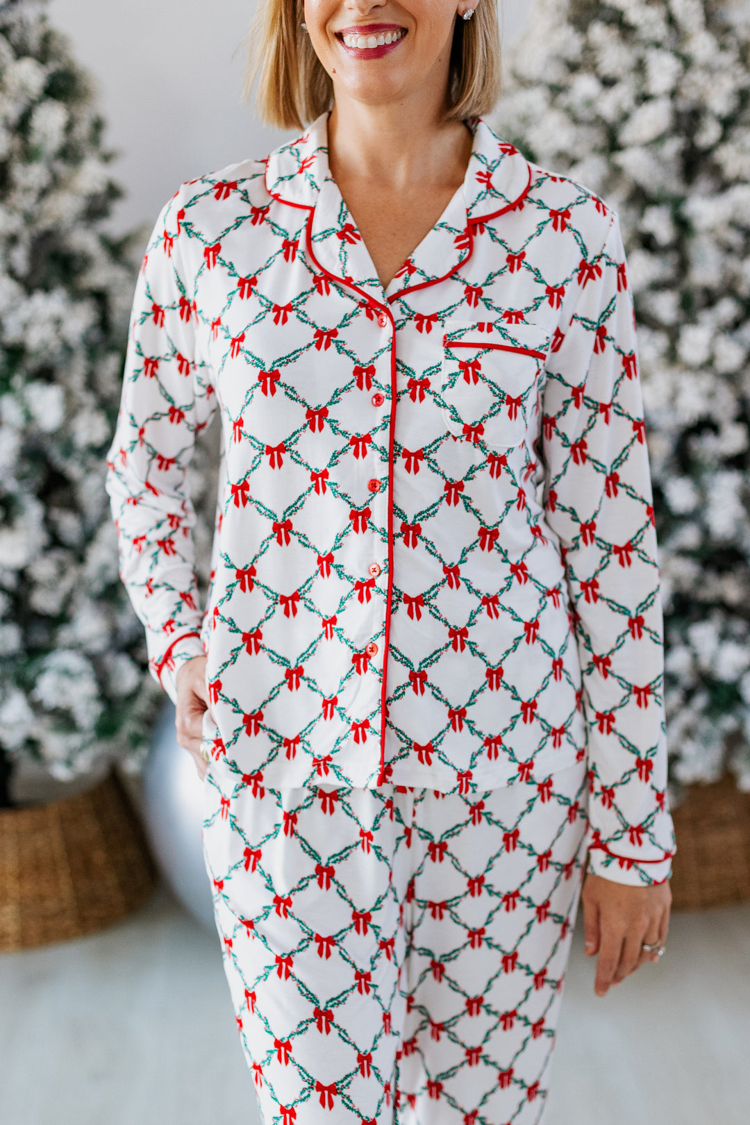 LATTICE GARLAND PAJAMA SET