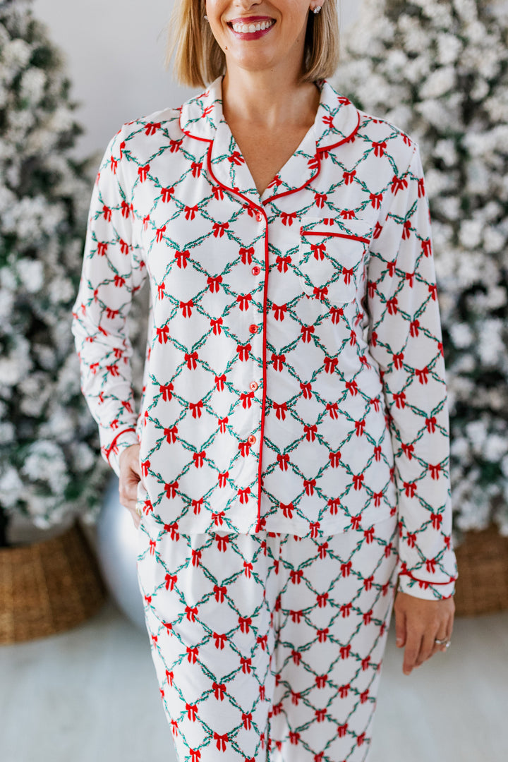 LATTICE GARLAND PAJAMA SET