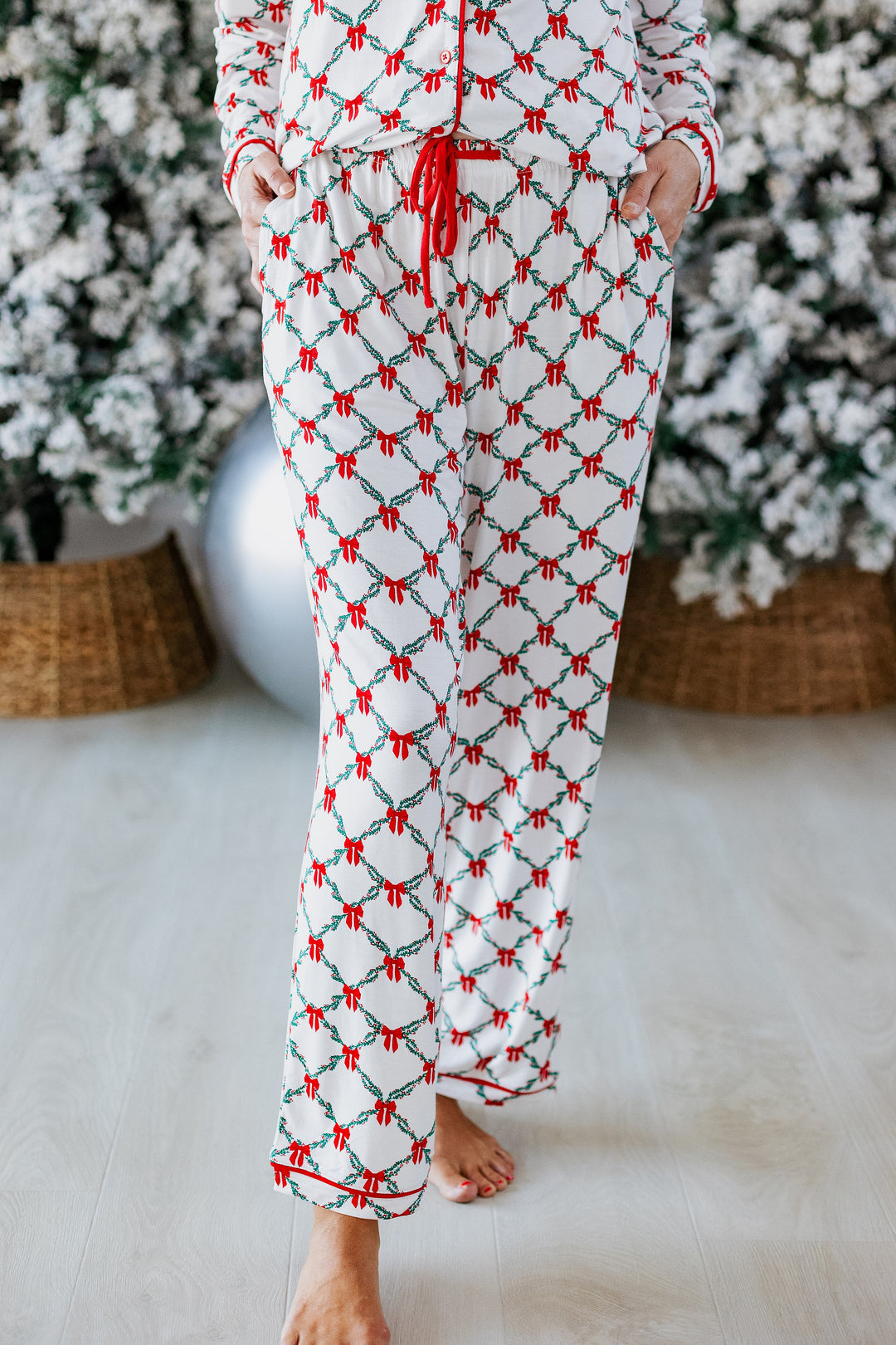 LATTICE GARLAND PAJAMA SET